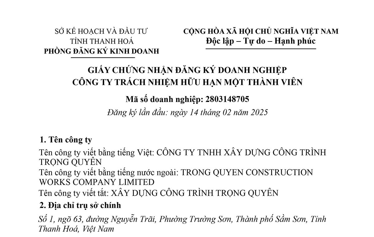 thanh-lap-cong-ty-tnhh-xay-dung-cong-trinh-trong-quyen