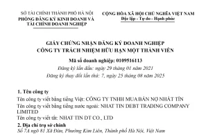 cap-nhat-dia-chi-cong-ty-tnhh-1-thanh-vien-ma-so-0109516113