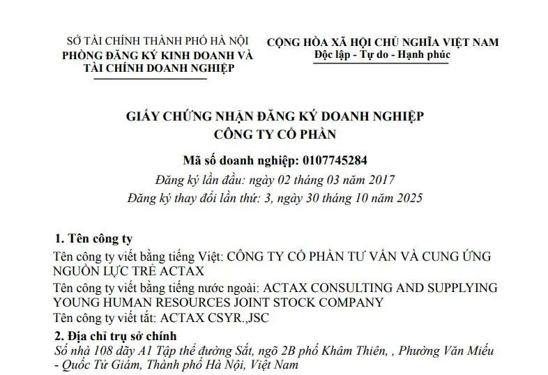 thay-doi-dang-ky-kinh-doanh-cong-ty-co-phan-tu-van-va-cung-ung-nguon-luc-tre-actax