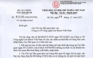 hoan-thanh-xac-nhan-khong-no-thue-xuat-nhap-khau-cua-cong-ty-co-phan-cong-nghe-cao-smost-viet-nam